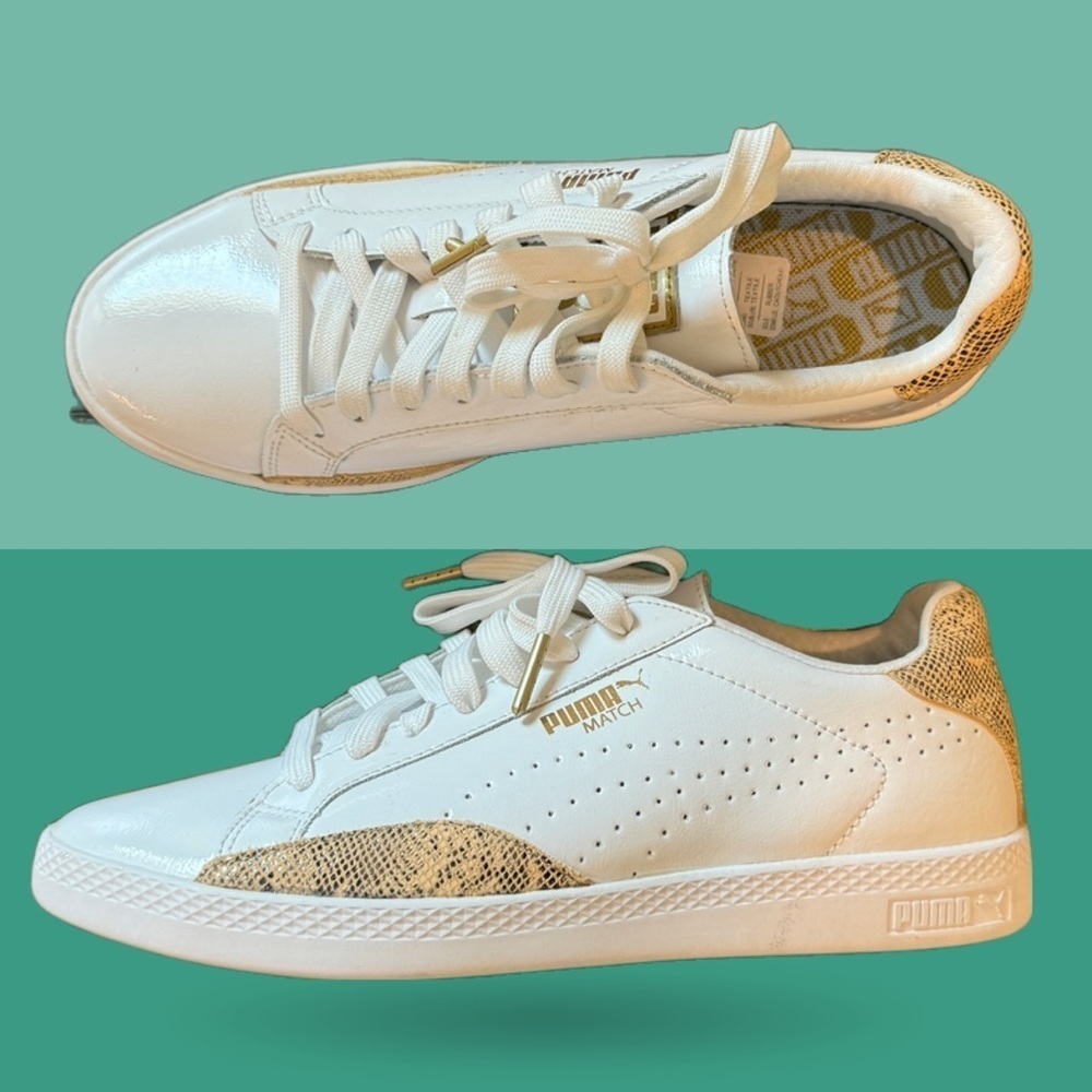 Puma Match Snakeskin Sneakers Size 8